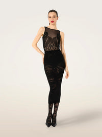 Wolford Rose Shadow Sleeveless String Body Black/Black