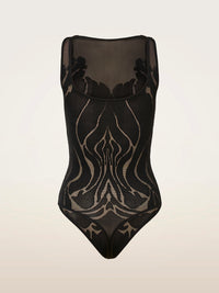 Wolford Rose Shadow Sleeveless String Body Black/Black