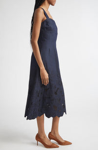 Veronica Beard Rousara Dress Indigo Rinse