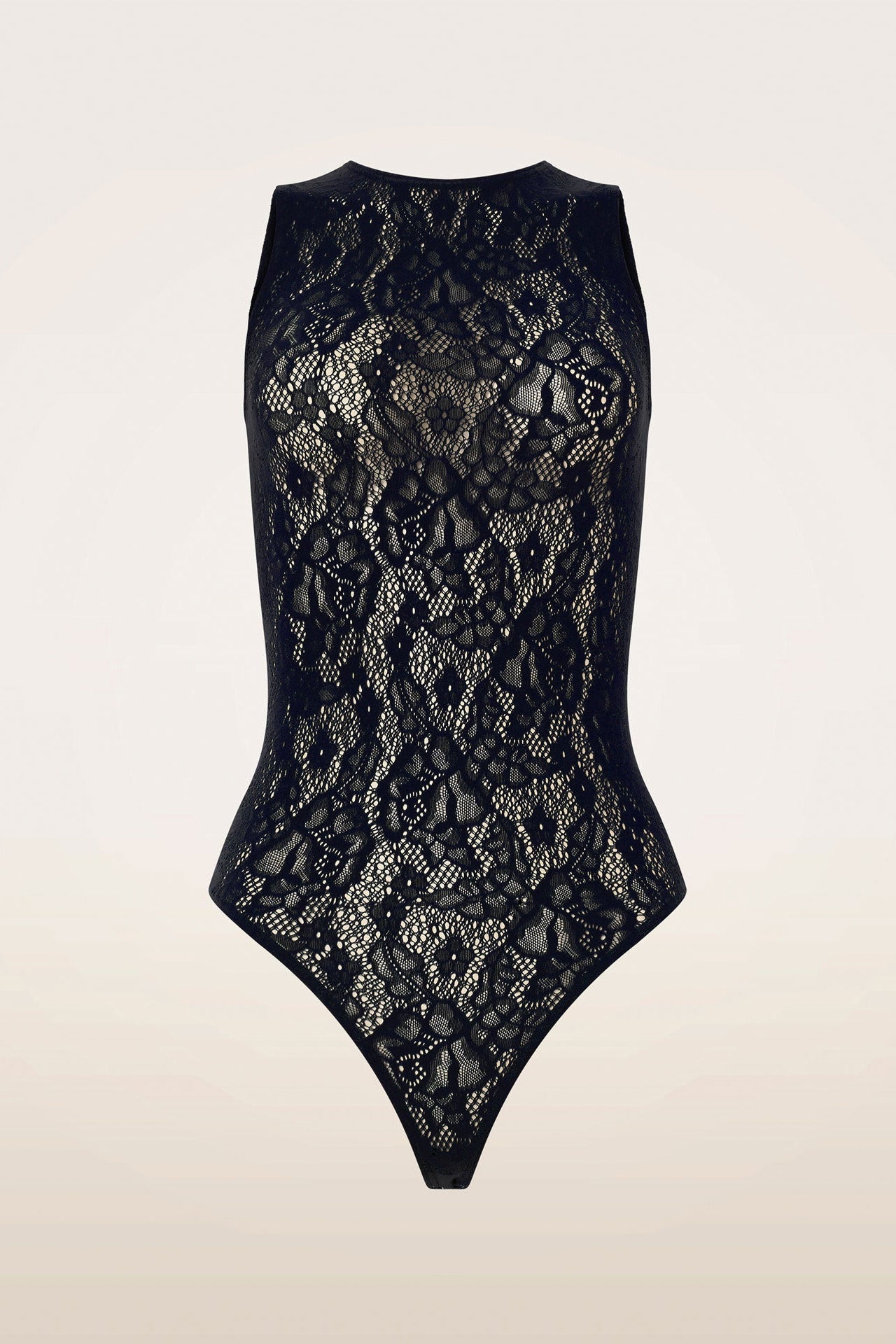 Wolford Infinite Rose Net String Body Black