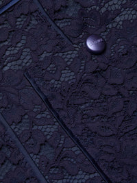 Mini-jupe évasée en dentelle L'Agence Riven Midnight