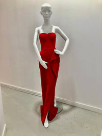 Tarik Ediz Gia Elbise Strapless Gown