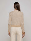 L'Agence Blanca Sequin Crop Cardigan