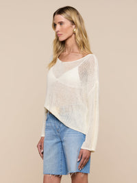 L'Agence Ethan Knit Pullover Vanilla