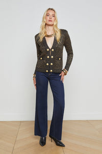 L'Agence Jinny Sequin Cardigan