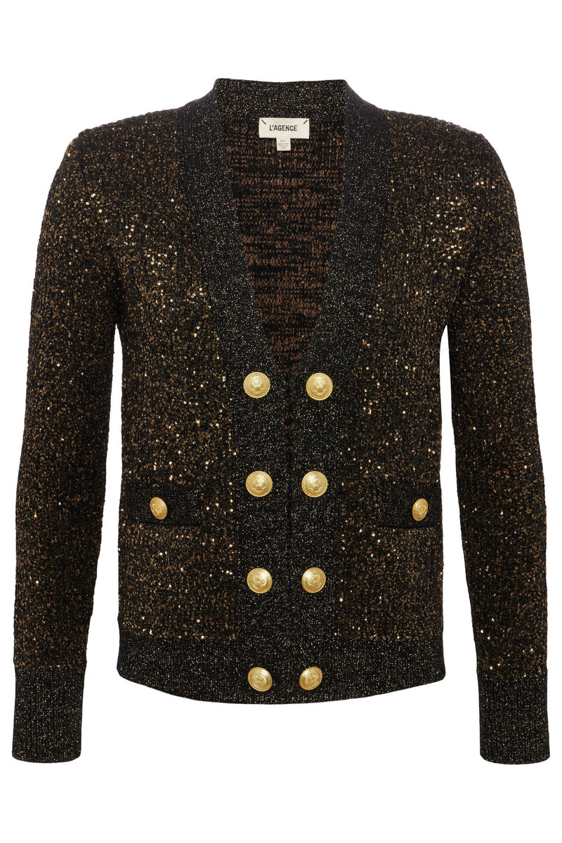 L'Agence Jinny Sequin Cardigan