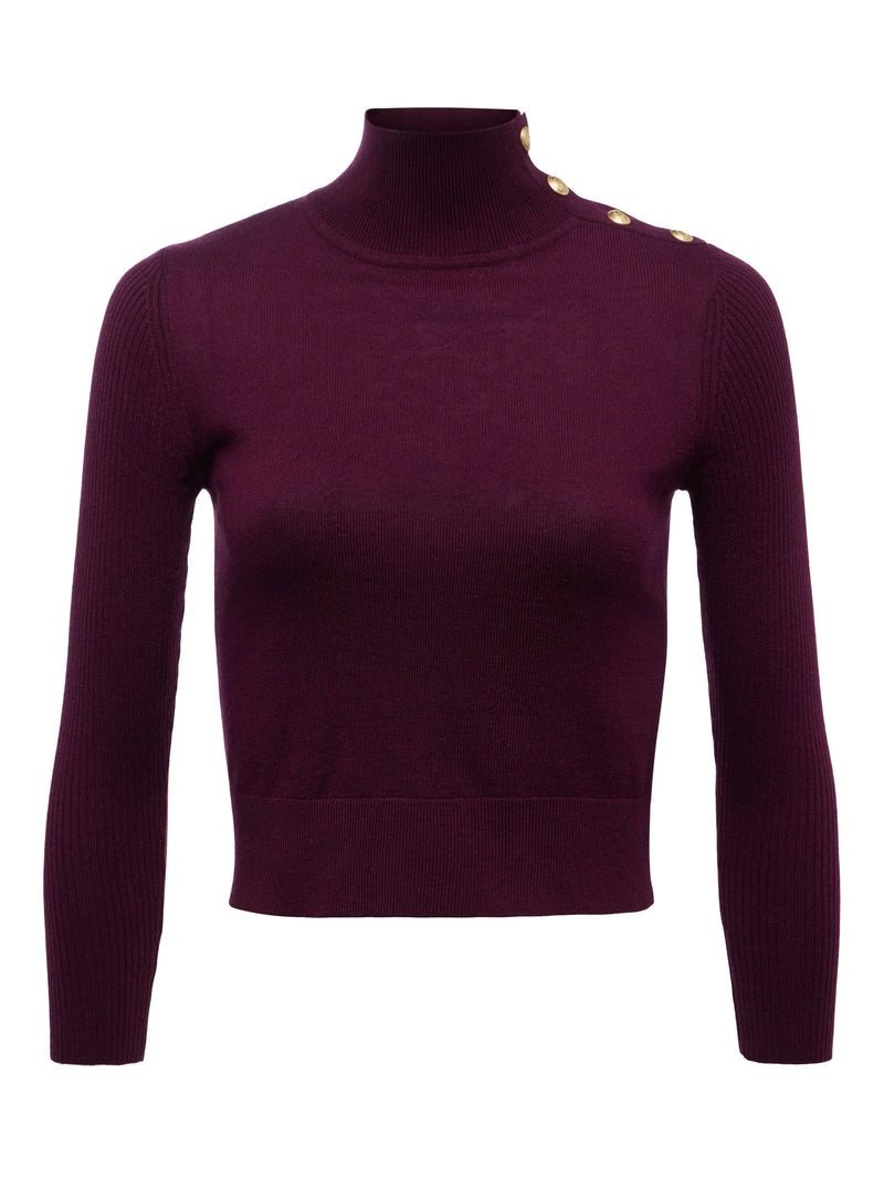 L'Agence Kamdyn Mock-Neck Top