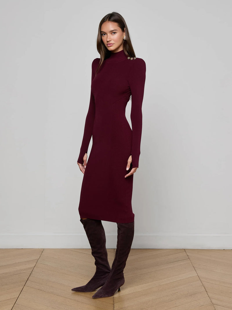 L'Agence Larelle Midi Dress