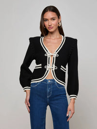 L'Agence Kaito Cropped Cardigan