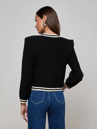 L'Agence Kaito Cropped Cardigan