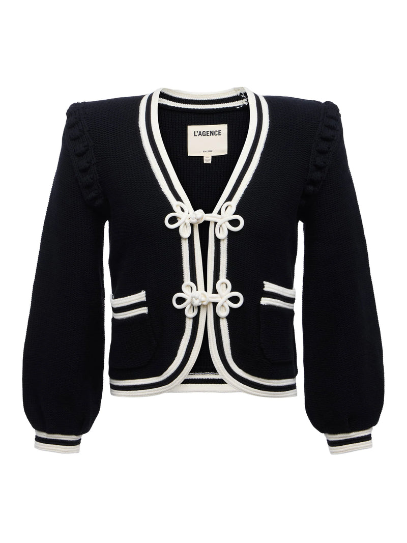 L'Agence Kaito Cropped Cardigan