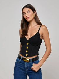 L'Agence Artemis Knit Corset Top