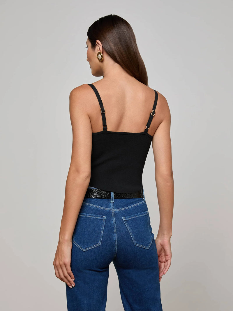 L'Agence Artemis Knit Corset Top