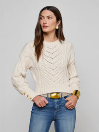 L'Agence Storm Cable-Knit Sweater