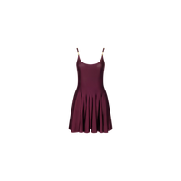 L'Agence Lana Flare Knit Dress Merlot Red