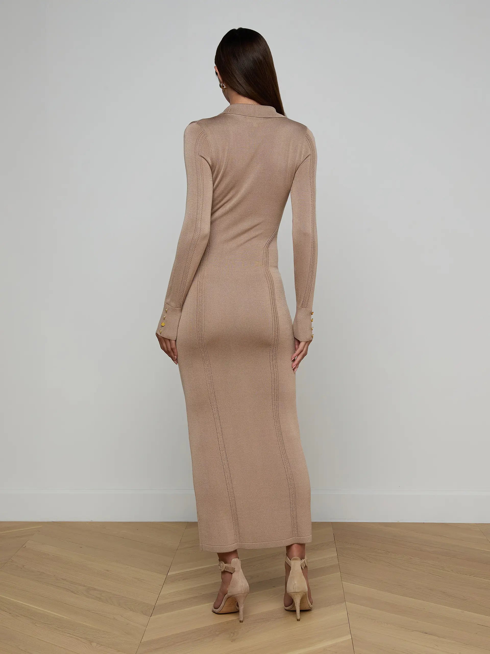 L’agence Delma Knit Maxi Dress