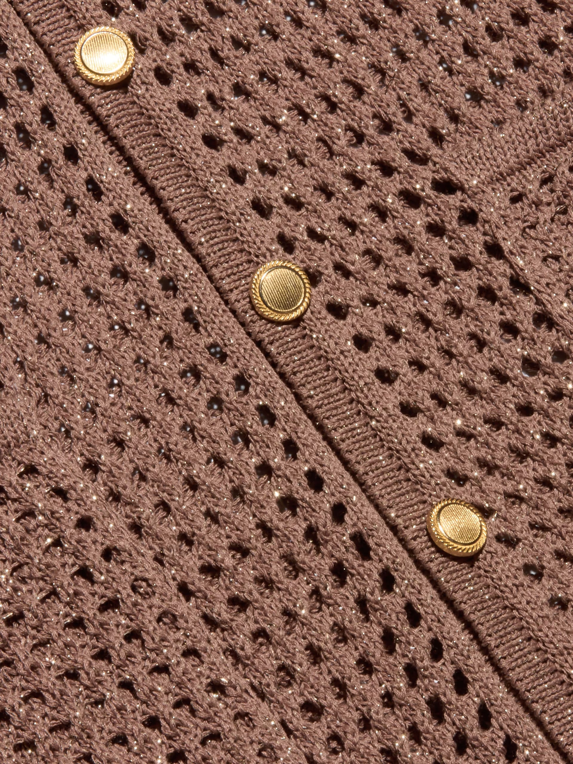 L'Agence Mariana Pointelle Knit Shirt Hazelnut
