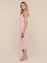 L'Agence Taren Knit Dress Misty Rose