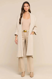 L'Agence Orielle Long Cardigan - Almond Milk