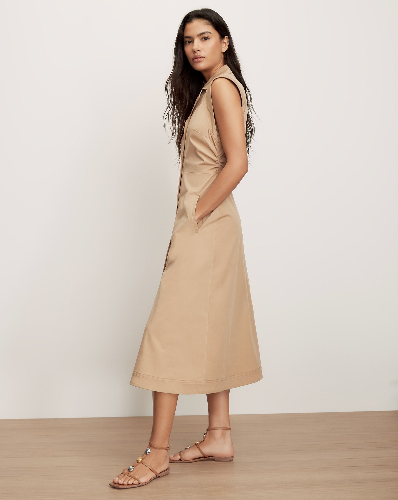 Robe Orla kaki Veronica Beard