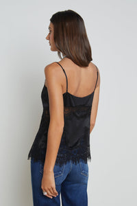 L'Agence Mitsu Silk Lace Camisole