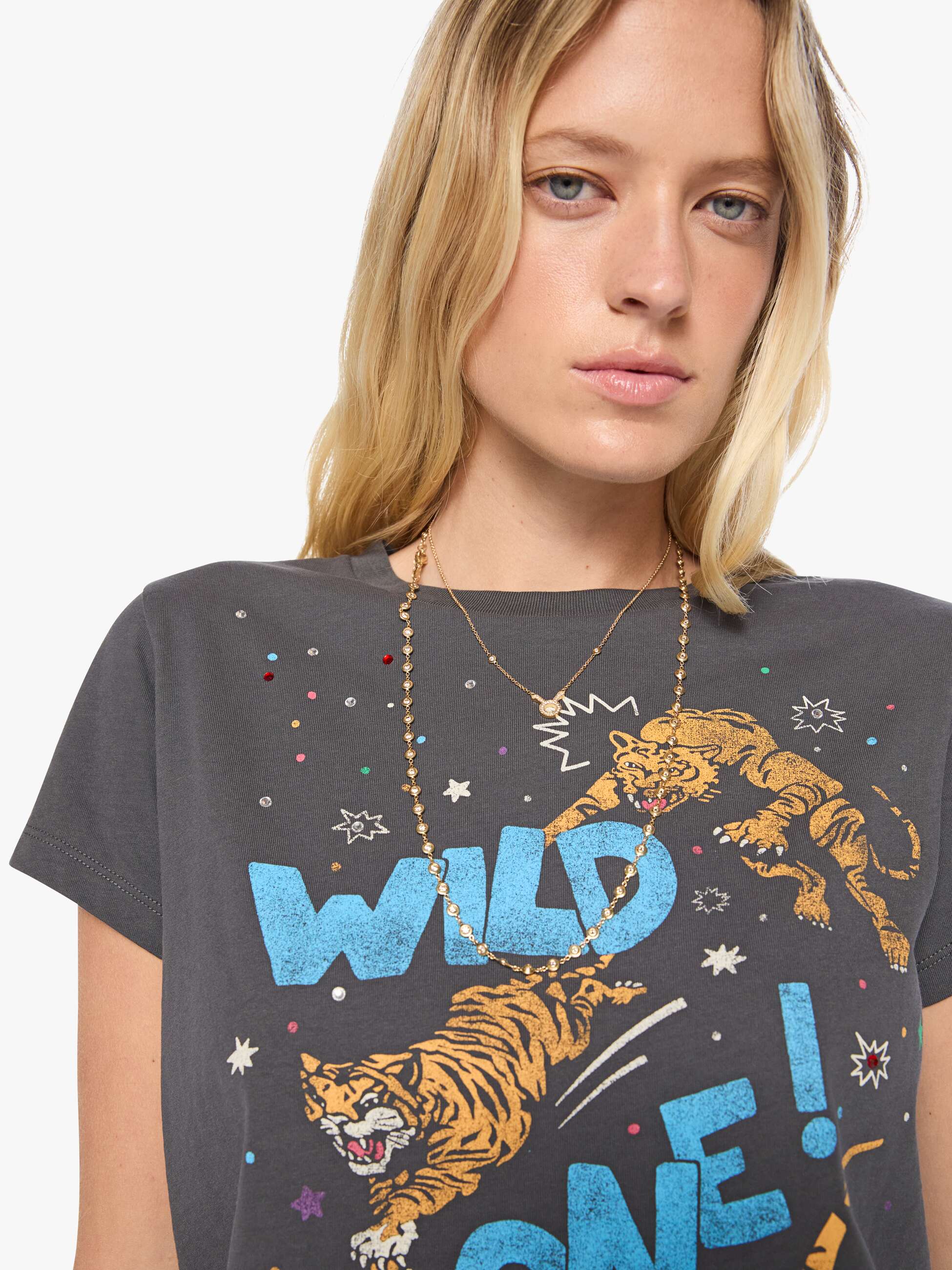 Mother The Boxy Goodie Goodie Tees Wild One