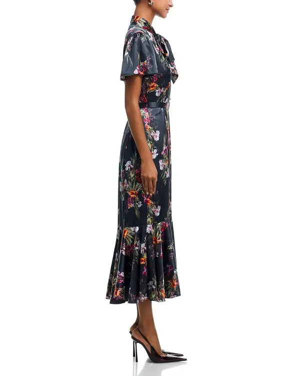 Robe Willow Bouquet Iris Cinq a Sept Noir Multi