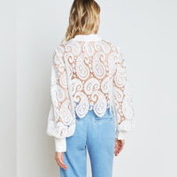 L'Agence Odelia Lace Blouse