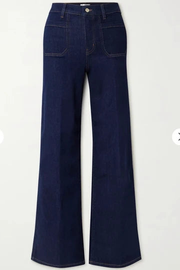 Pantalon Palazzo Slim Pearl, poche Modernist, délavage Rinse Frame