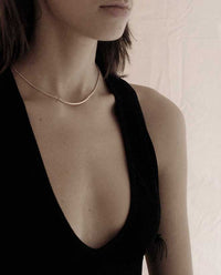 Harakiri Anca-Y-S Gold Bar Necklace in Silver