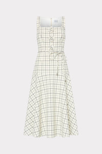 Milly Mira Plaid Midi Dress