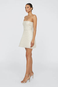 Theia Amanda Beaded Mini Dress