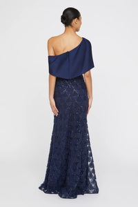 Theia Anabella Textured Tulle Gown