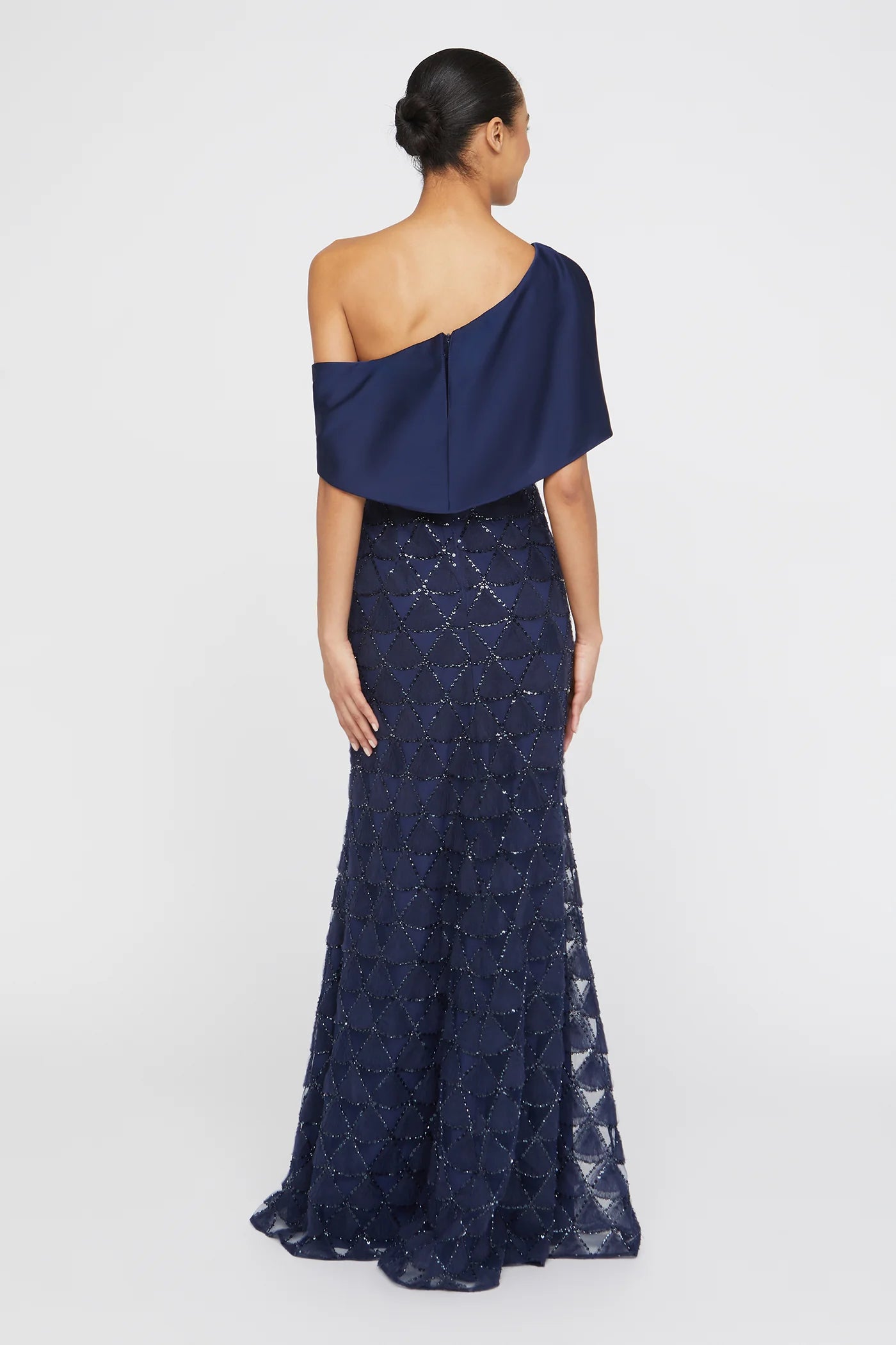 Theia Anabella Textured Tulle Gown
