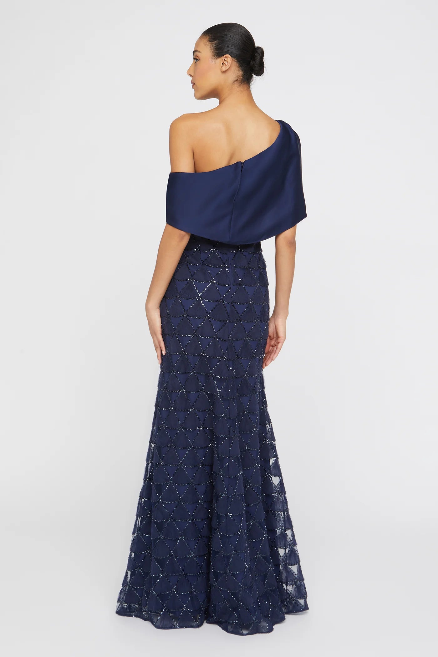 Theia Anabella Textured Tulle Gown