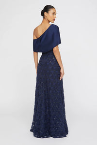 Theia Anabella Textured Tulle Gown