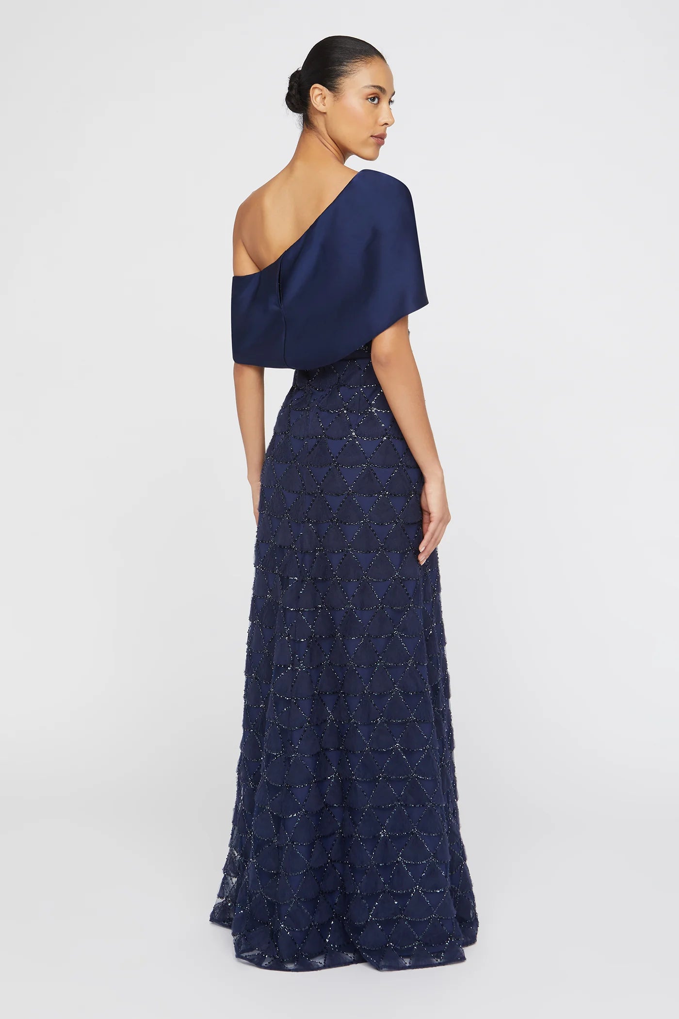 Theia Anabella Textured Tulle Gown