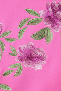 Robe Midi Tricotée Theia Petunia Rose Ensoleillé