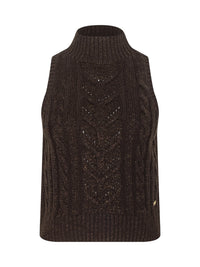 L'Agence Bellini Cable-Knit Turtleneck