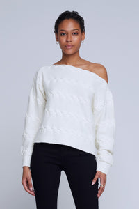 L'Agence Shan Off the Shoulder Sweater