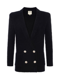 L'Agence Eileen Knit Boyfriend Cardigan Blazer