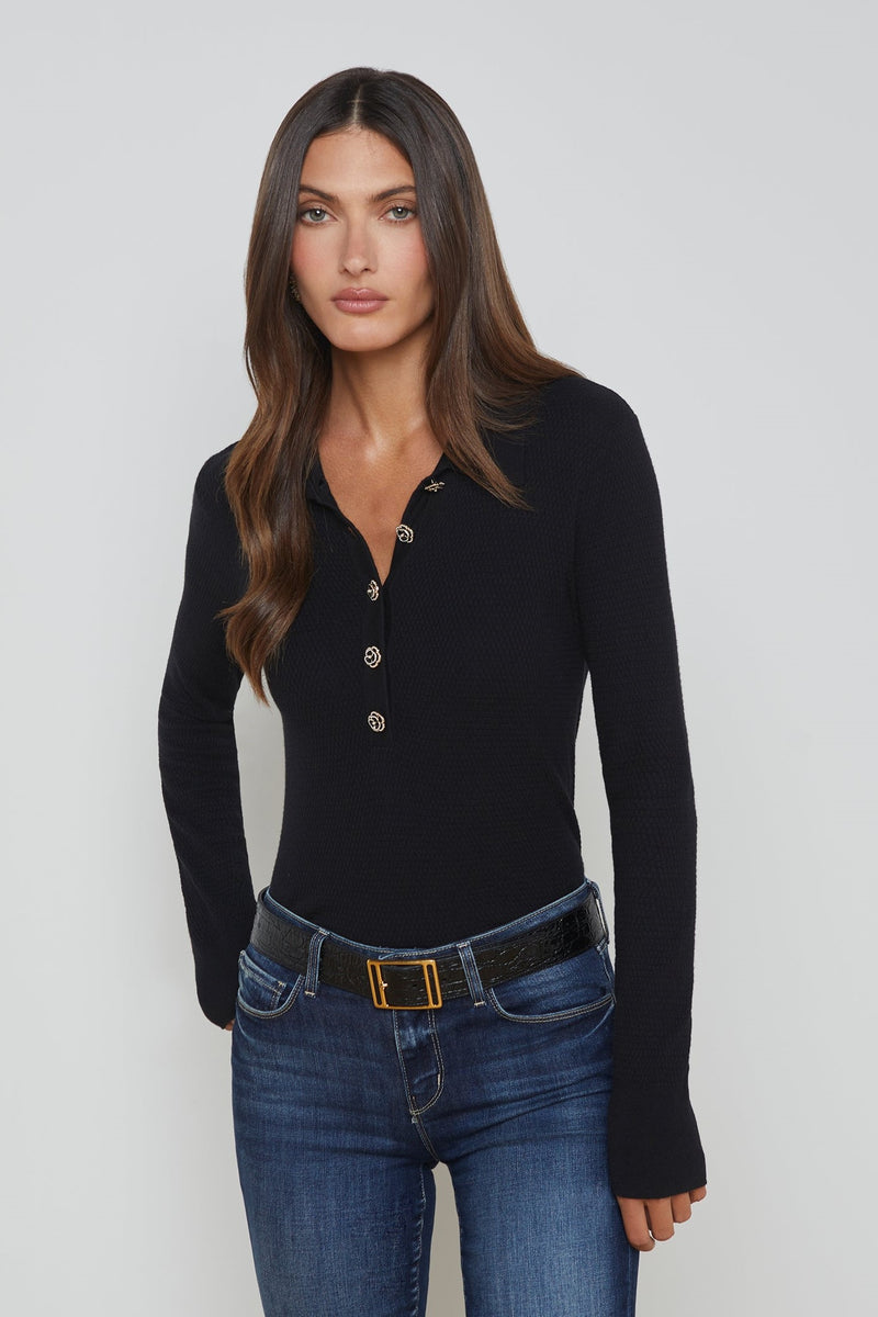 L'Agence Sterling Silk-Cotton Sweater