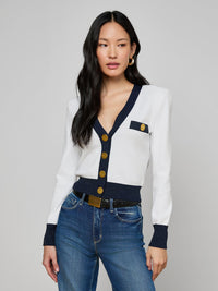 Cardigan Taya L'Agence Blanc/Minuit