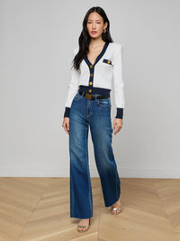 Cardigan Taya L'Agence Blanc/Minuit