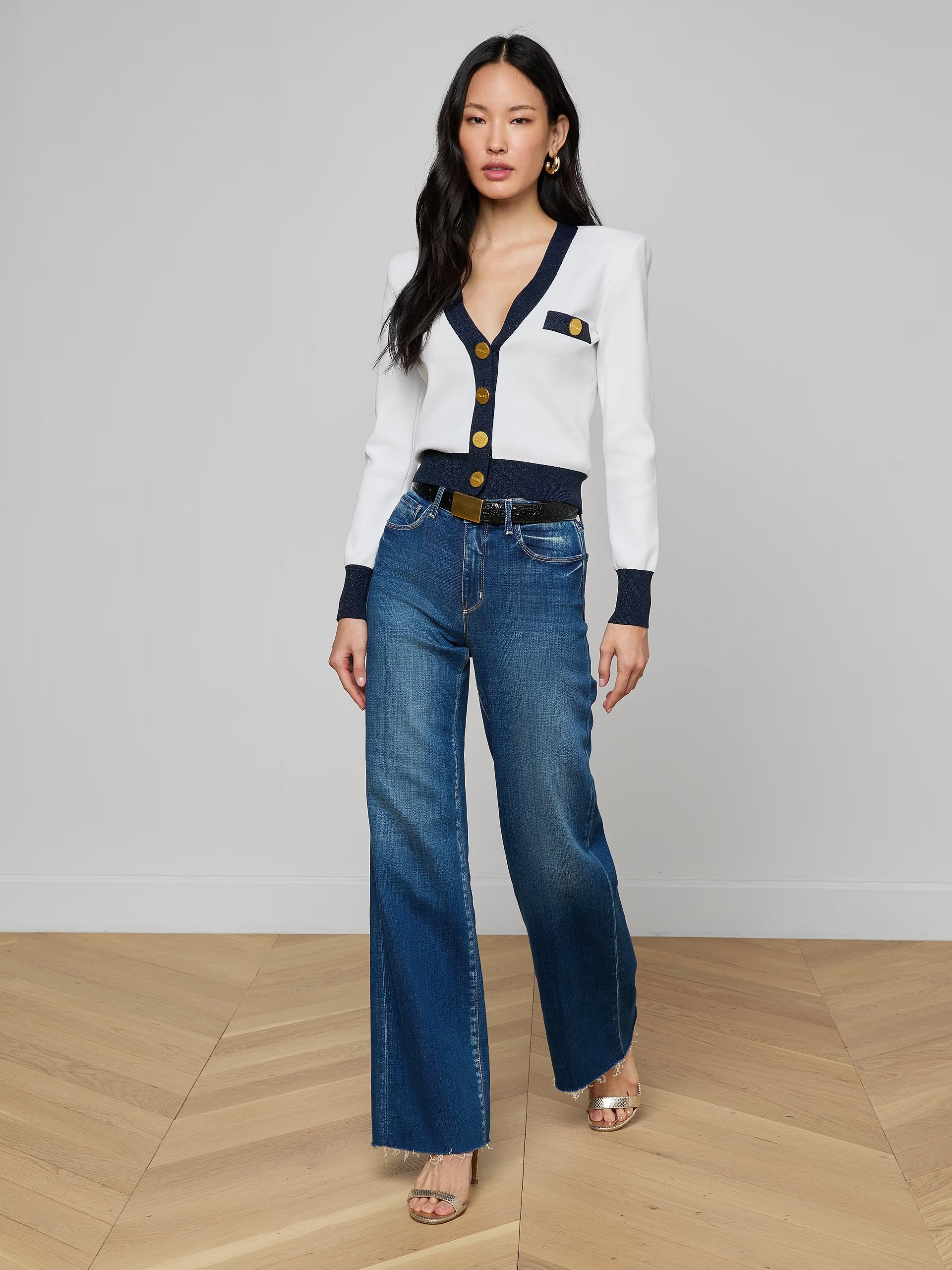 Cardigan Taya L'Agence Blanc/Minuit
