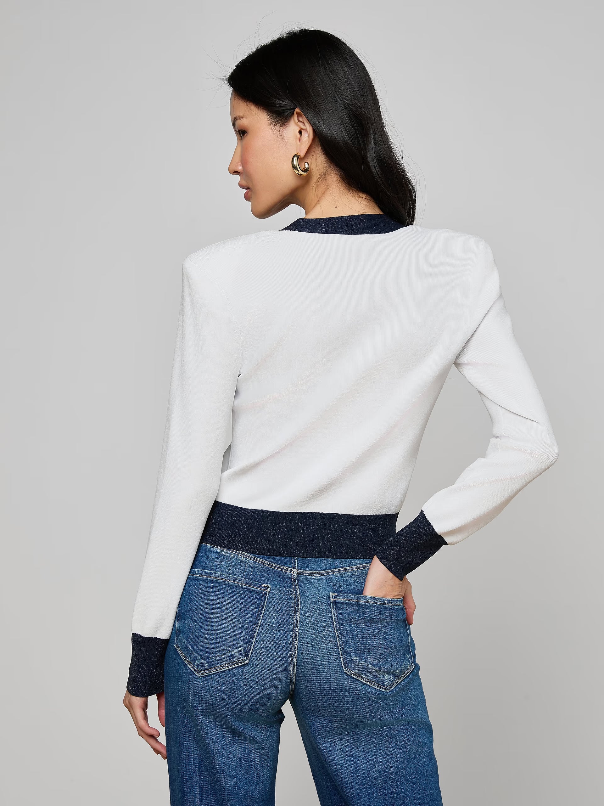 Cardigan Taya L'Agence Blanc/Minuit
