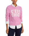 The Cinq à Sept C'est Chic! Graphic Crewneck Pullover