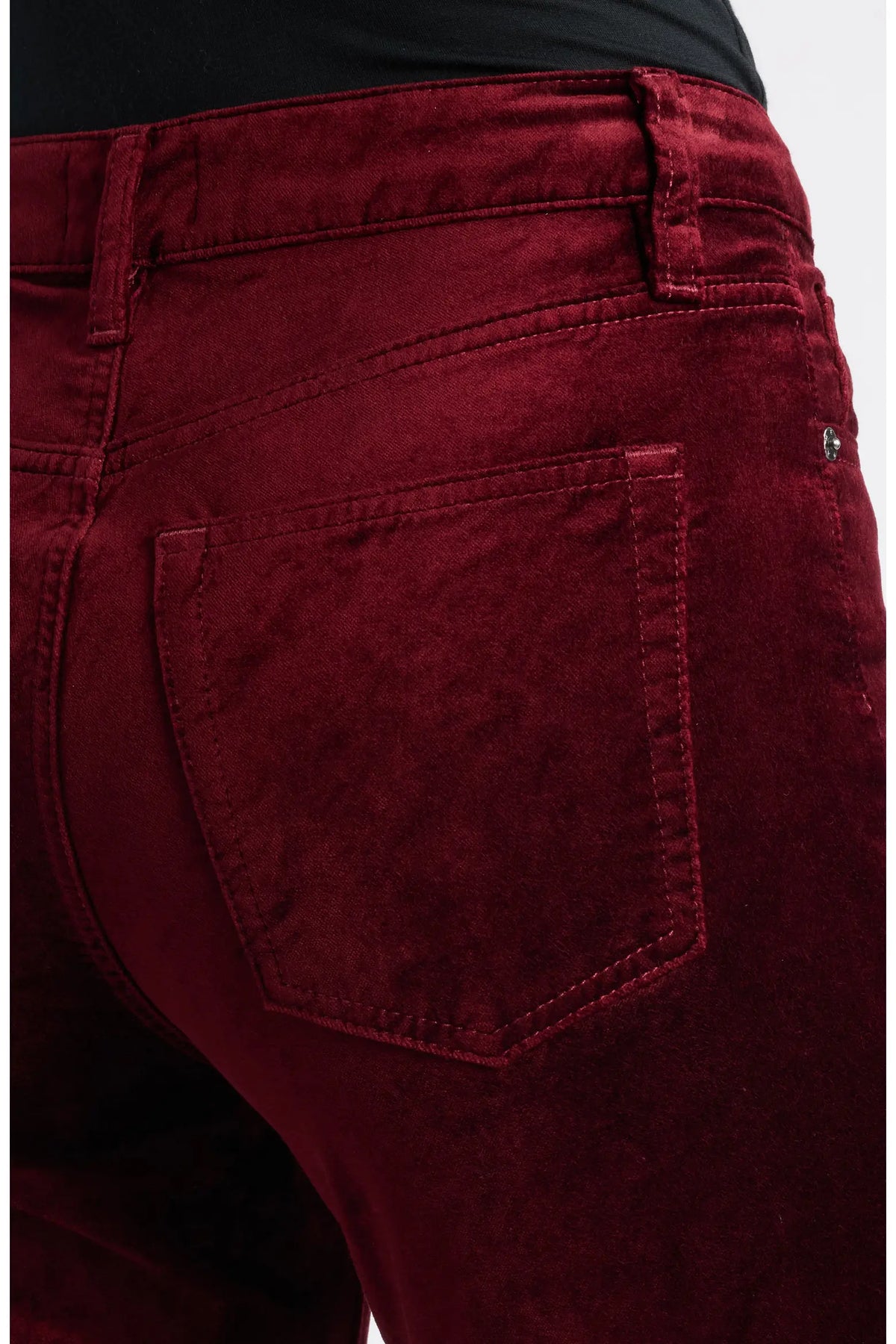 Frame The Velvet Reboot Jeans - Deep Garnet