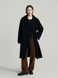 Cinzia Rocca Double Breast V-Neck Coat
