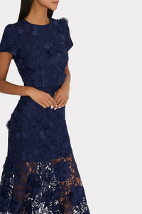 Milly Lace Short Sleeve Dress